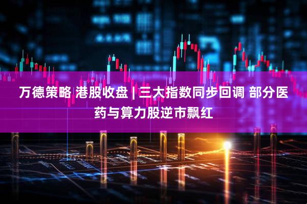 万德策略 港股收盘 | 三大指数同步回调 部分医药与算力股逆市飘红