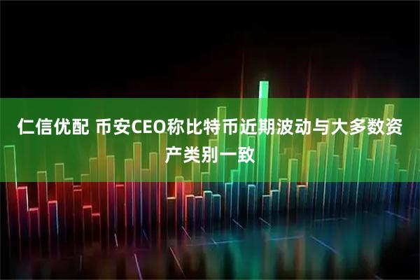 仁信优配 币安CEO称比特币近期波动与大多数资产类别一致