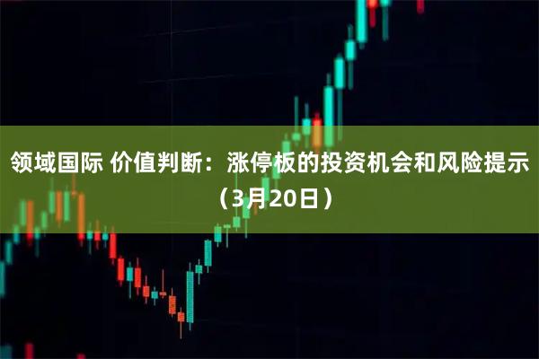 领域国际 价值判断:涨停板的投资机会和风险提示(3月20日)